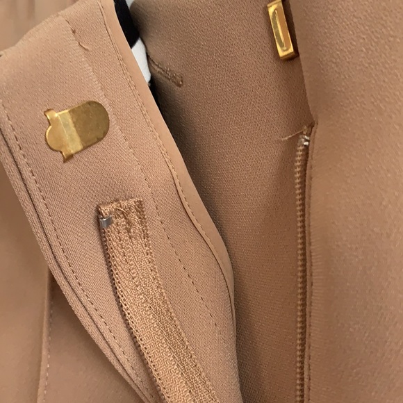 NWT DVF Wide Leg, Front Pleat Pant (Camel, Sz 4) - Picture 13 of 14